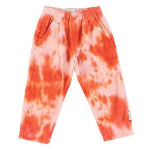 【即納】Trousers パンツ ink & orange tie-dye｜piupiuchick ピウピウチック AW22 UN2203