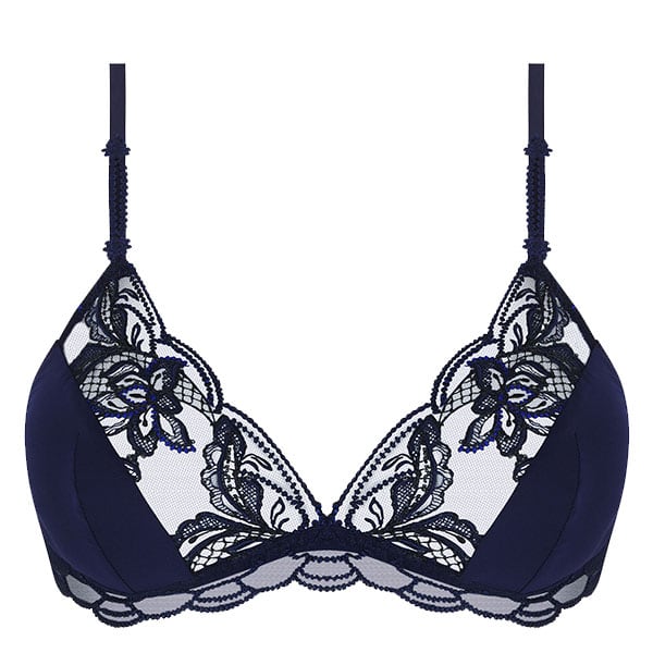 LISE CHARMEL ワイヤーパット入り三角ブラ ワイヤー入りパットなし 3／4カップブラジャー | LISE CHARMEL