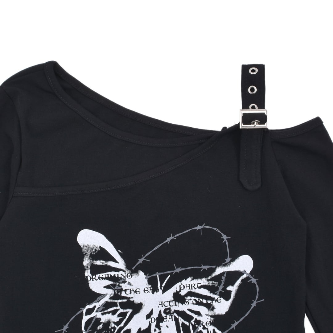 Butterfly ベルトワンショルピタロンT | VOLCAN&APHRODITE