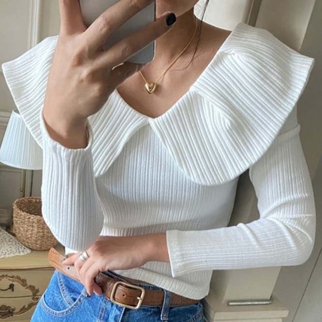 Big collar Knit