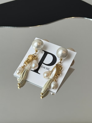 pearl gold various shapes drop