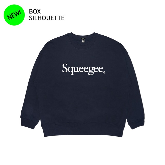 -NEW-Squeegee logo crewneck sweat(Oversize)