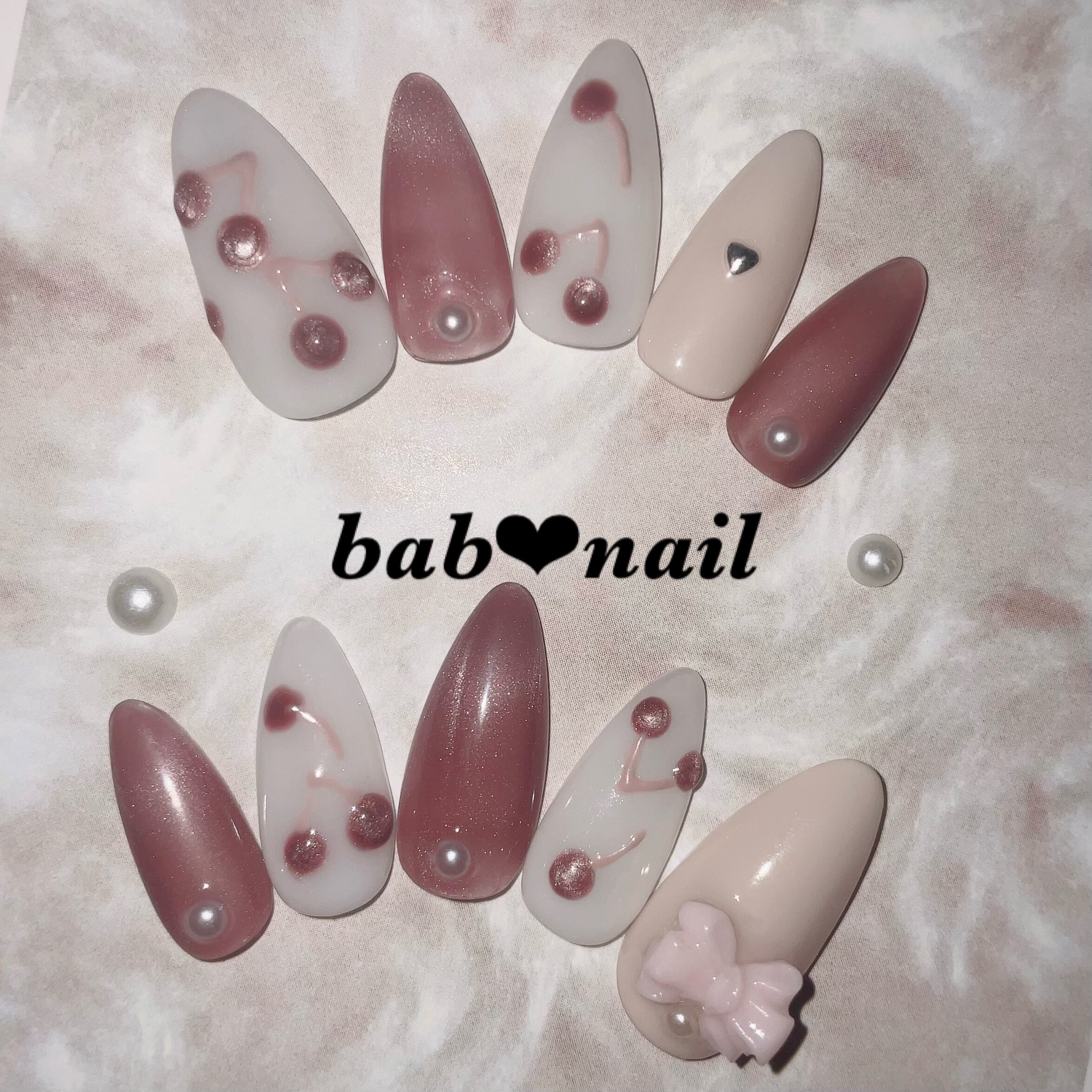 【HANA】ラウンドオーバル[14347]＆スキニーオーバル10点 スキニーオーバルサイズ表 | ばぶnail❤︎ネイルチップ