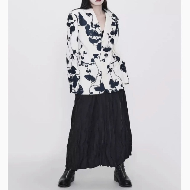 Retro flower print jacket C0712