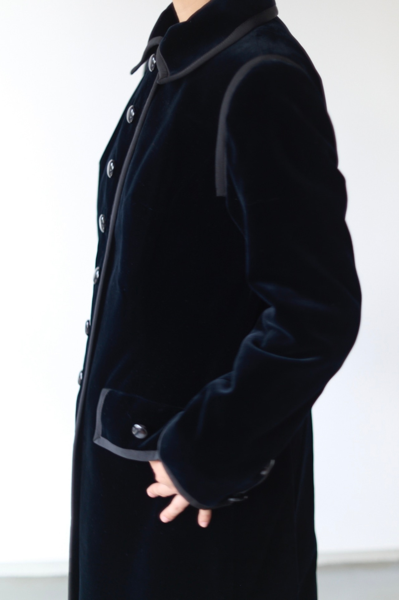 Philippe Venet black velvet coat