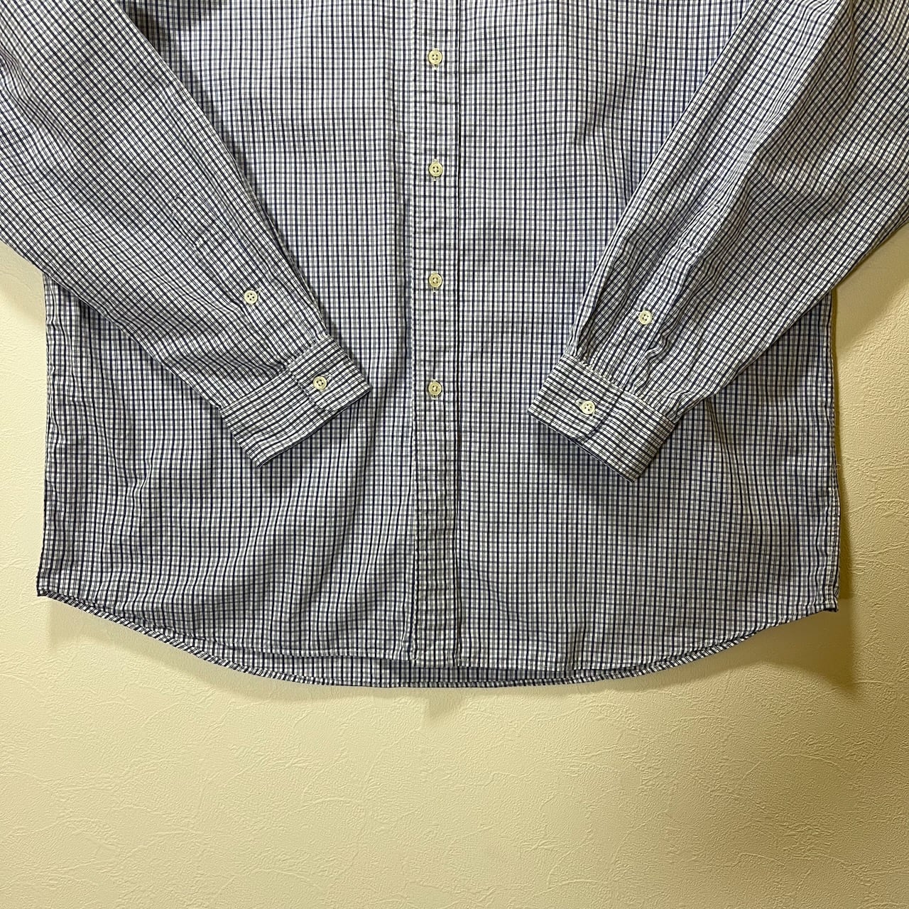 90s Ralph Lauren LOWELL SPORT TWO PLY COTTON チェック 長袖