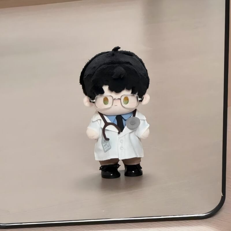 15cm/20cmぬいぐるみ用 ドクター風 シャツ+パンツ+ジャケット+ネクタイ