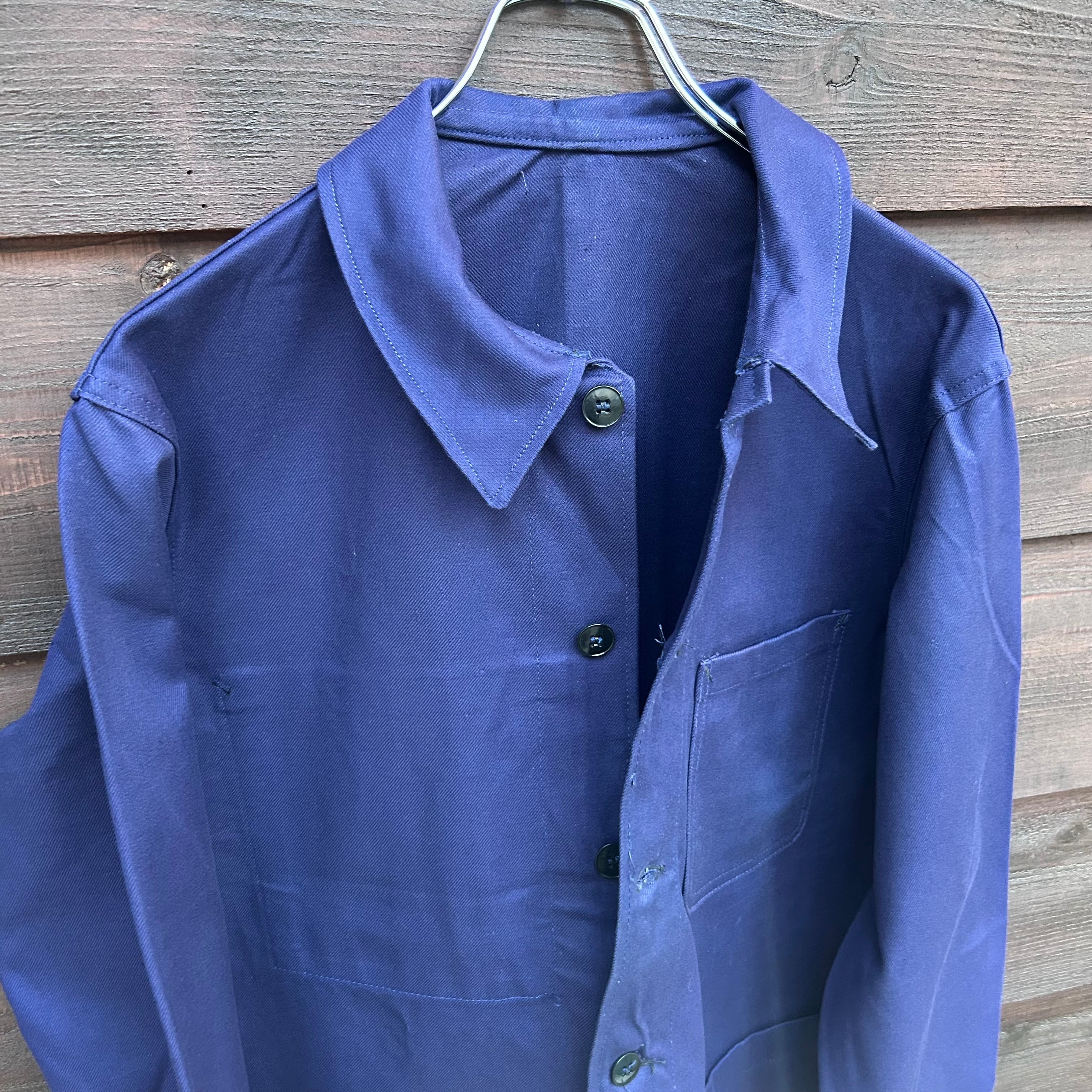 1960's French Military Cotton Twill Work Jacket Made in France