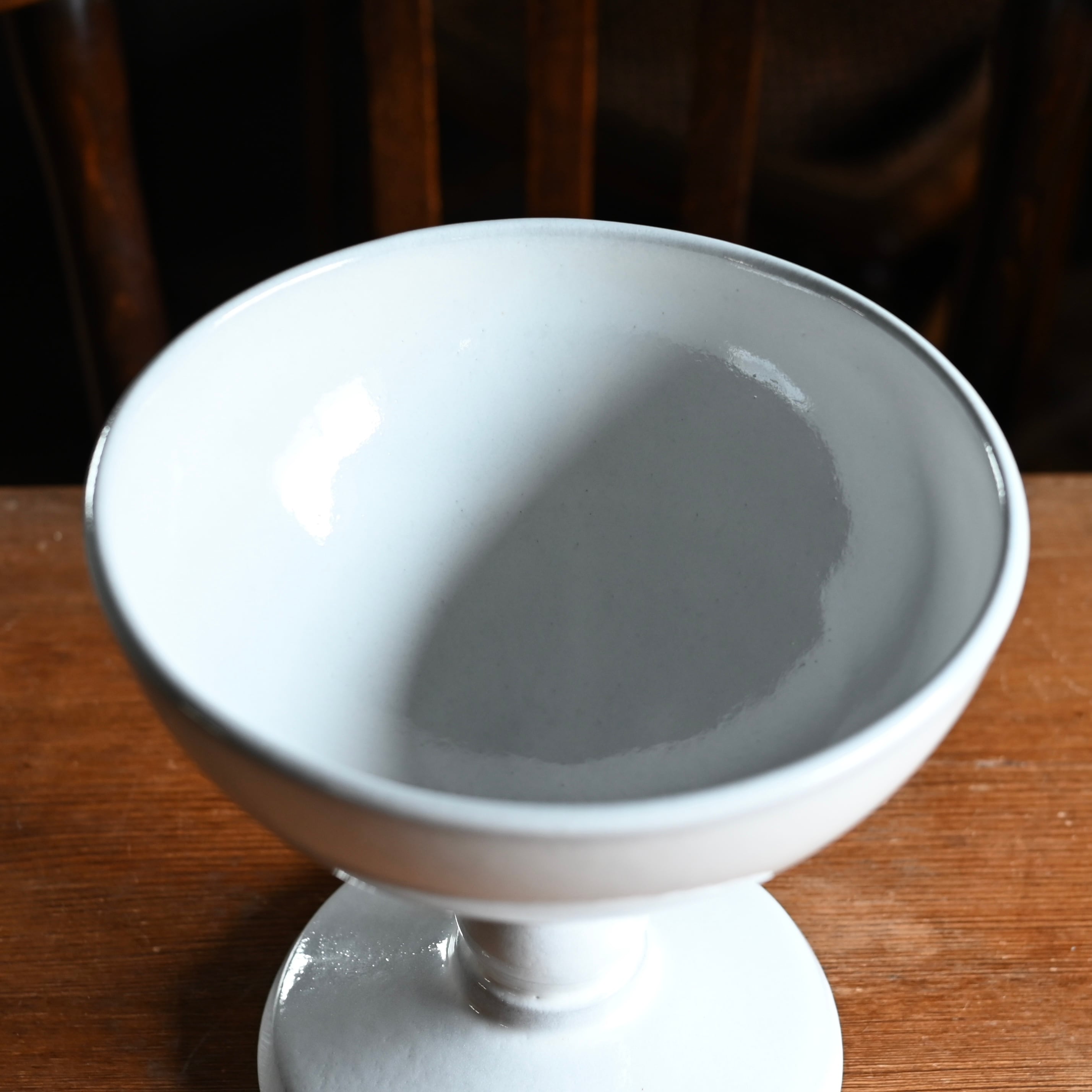 rpm / 高杯(たかつき) 腕なり 白妙〈陶器・食器・お皿・コンポート