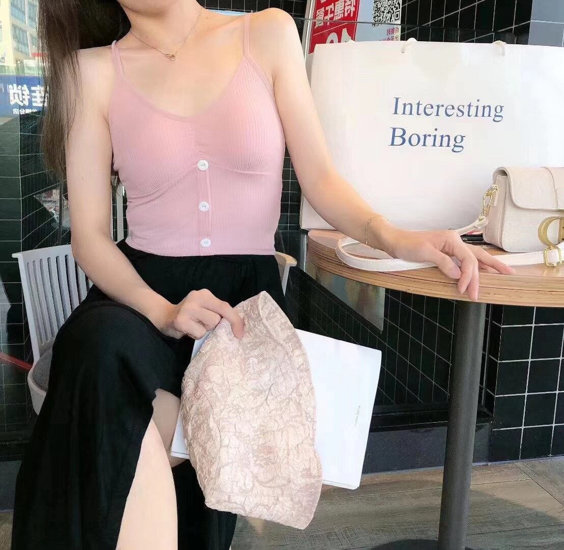 フロントボタンキャミ