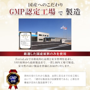 【2本セット】FeriaLab 5-デアザフラビン(TND1128) サプリ 日本製 高純度99.9％ 国内GMP認定工場 5-ala エイジングケアサプリメント (30日分×2個)