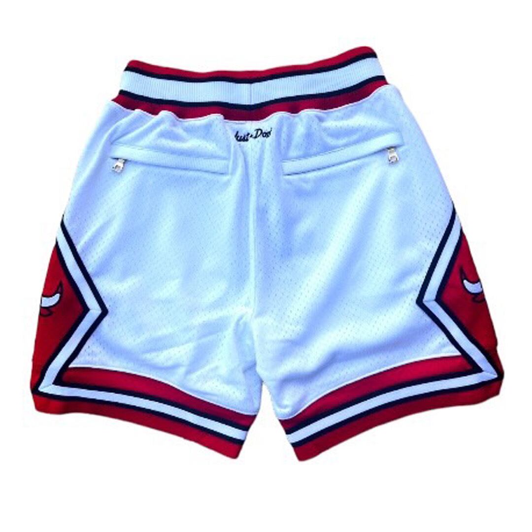 JUST DON×Mitchell】NBA JUST DON 7 INCH HOME SHORTS BULLS（WHITE
