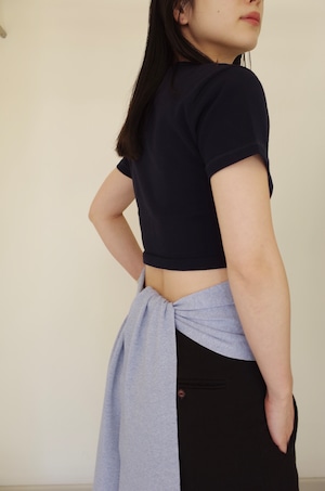 【 KAYLE 】 COTTON BACK RIBBON TEE