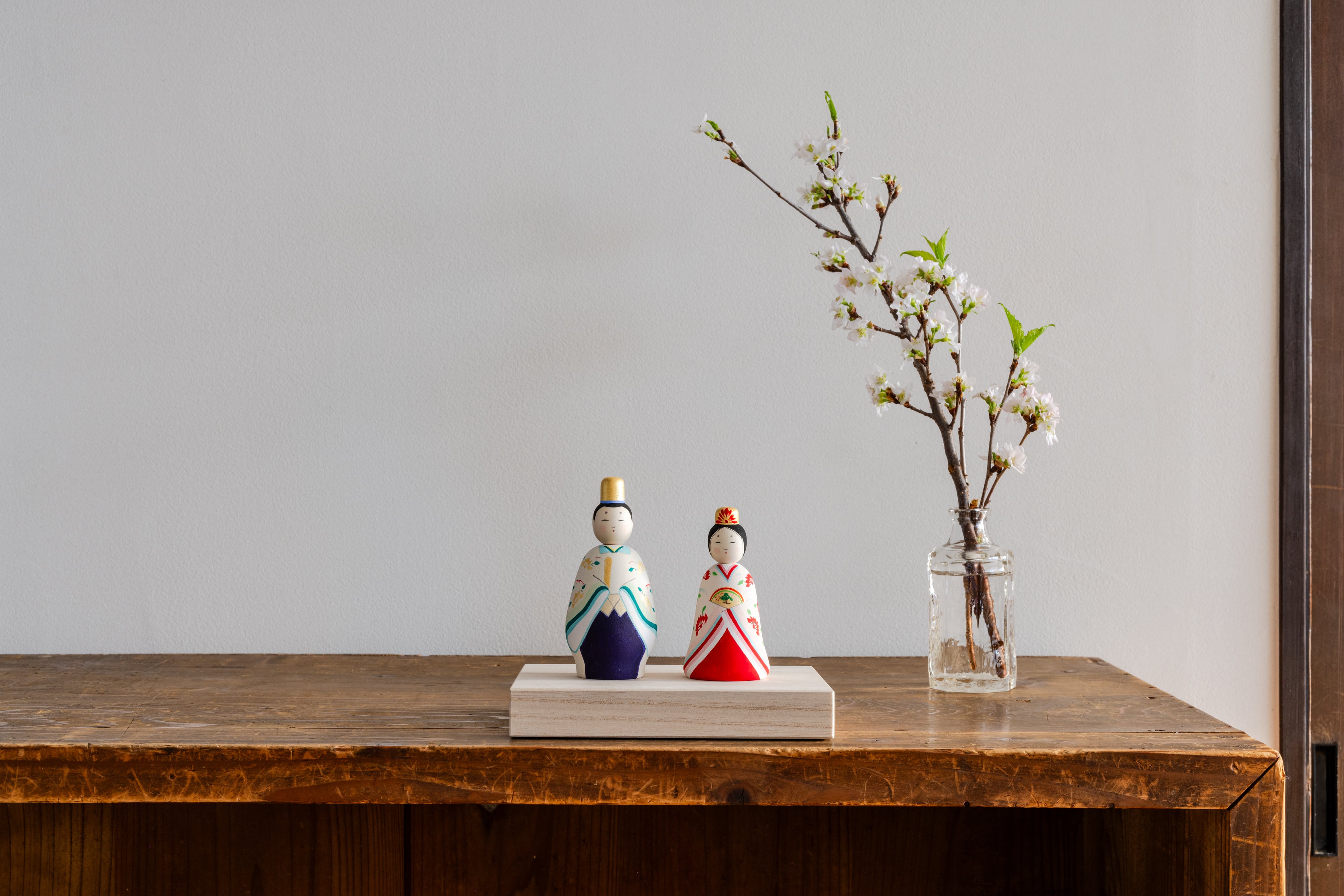 桜井こけしのひいな】 貴心松華〈立雛〉こけし模様 | koshiki shop