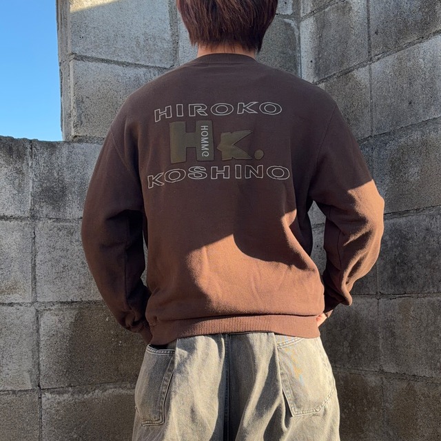 #7179 "HIROKO KOSHINO" logo embroidered design cotton sweat