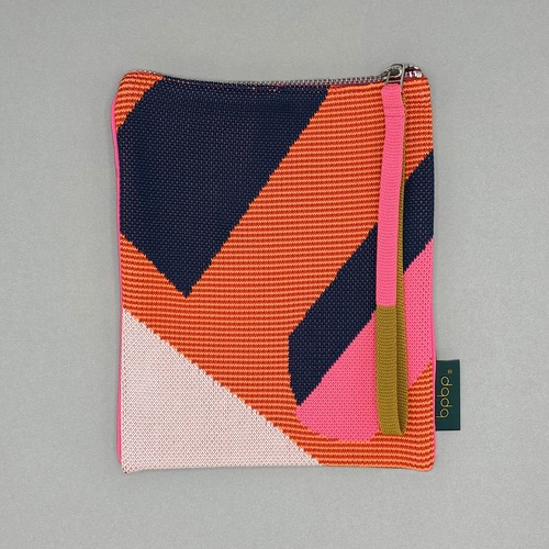 【MASARU SUZUKI】鈴木マサル PIPING HAND STRAP KNIT BAG COLOR ROLL パイピング ハンドストラップ ニットバッグ -カラーロール-