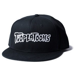 TWOPLATOONS LOGO CAP / BLACK×WHITE