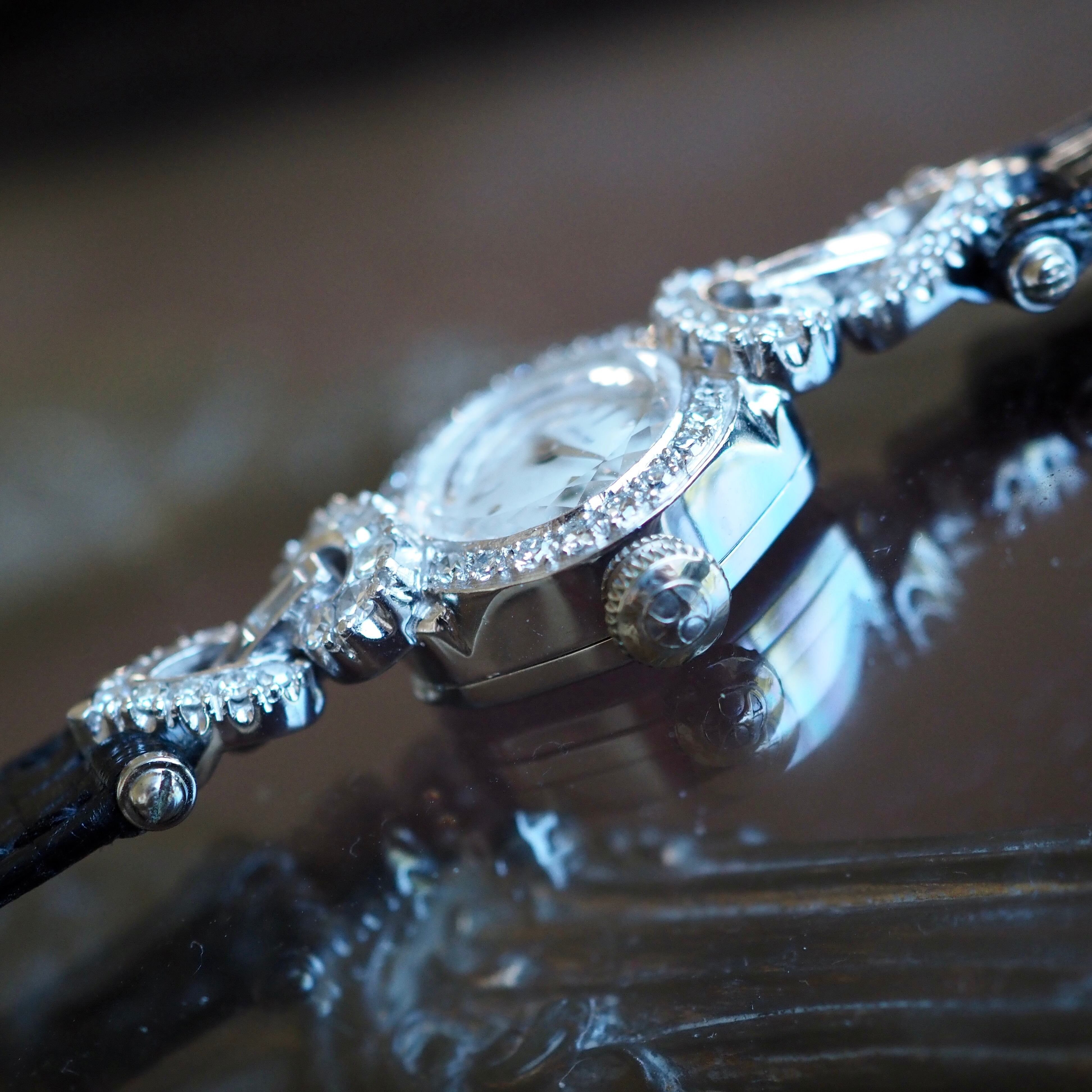 Hamilton ハミルトン プラチナ ダイヤモンド ジュエリーウォッチ