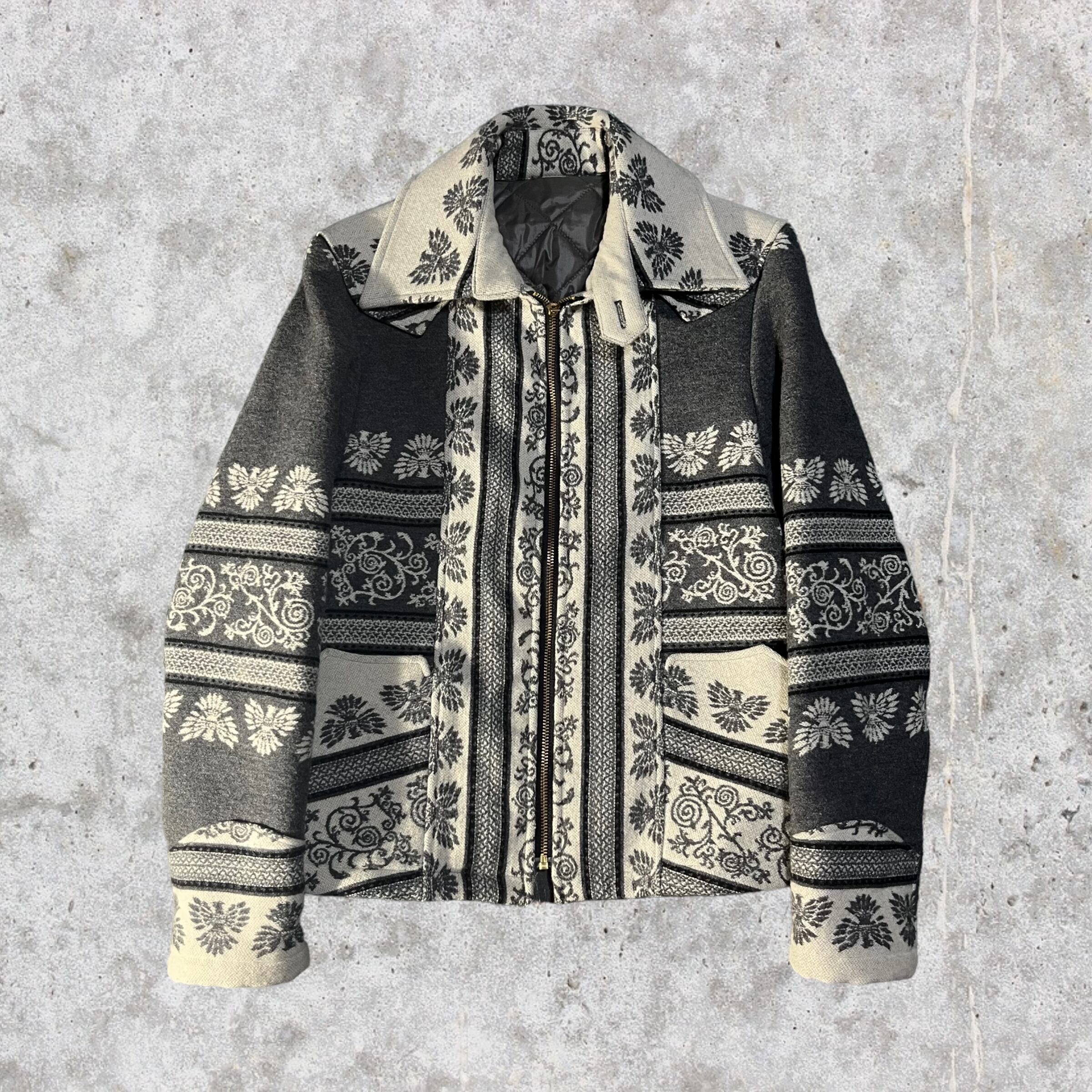 PHENOMENON BEYOND DESCRIPTION geometric wool jacket M | Pay ID PHENOMENON BEYOND DESCRIPTION geometric wool jacket M | Pay ID