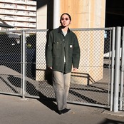 ヴィンテージCarhartt Coveralls 、KUON別注スウェットコーディネート