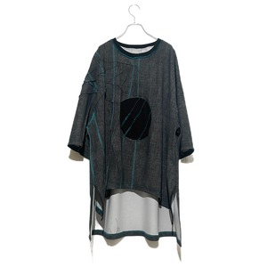 Slit-T-shirts ○ (dark grey flow)