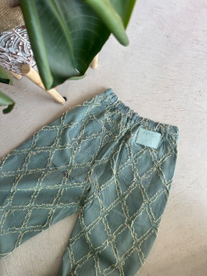 人気【LIFE is】フリンジ×mapuaコラボパッチデニム ¥9,800+tax