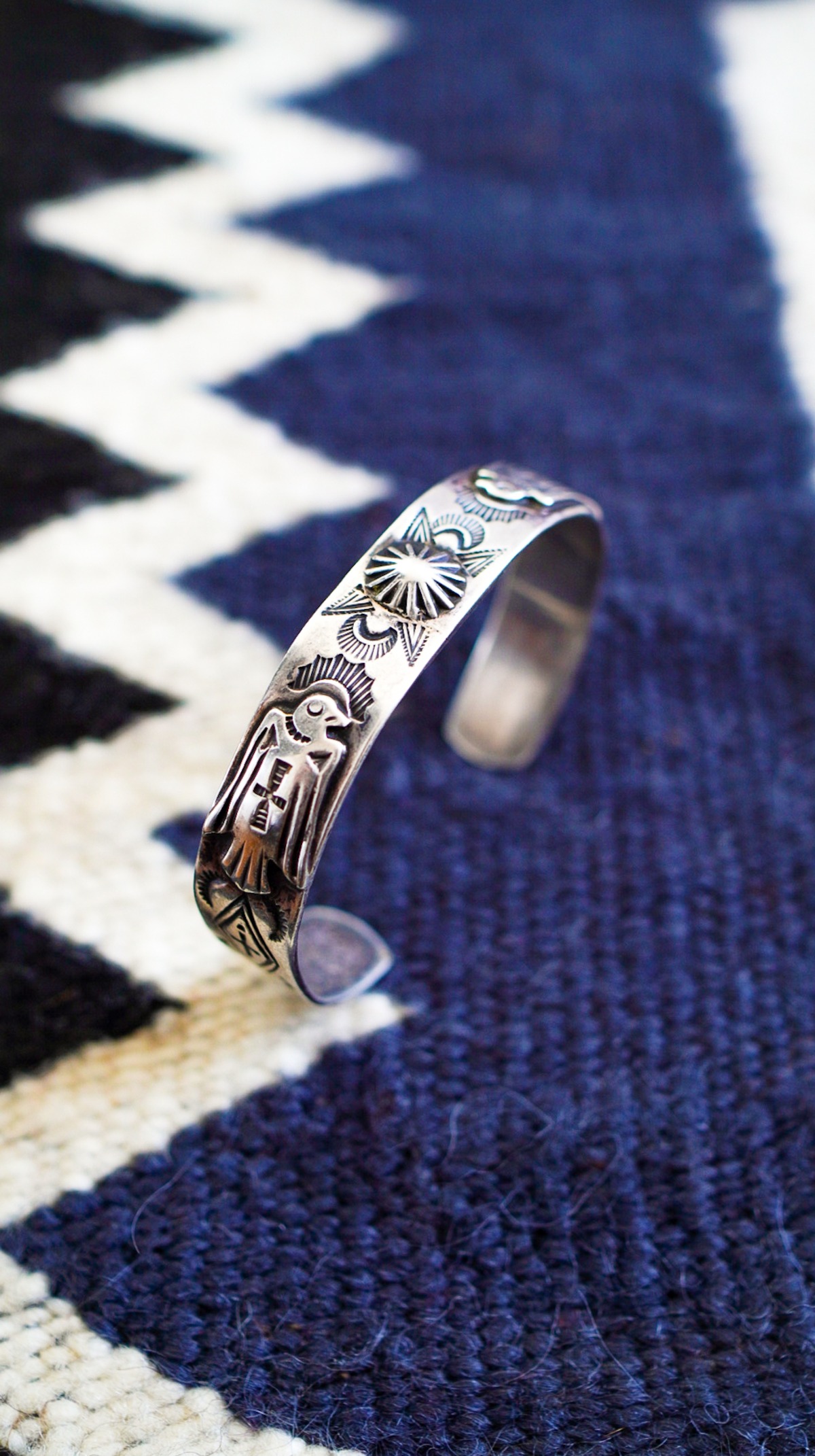 1920-1940s】ナバホ ターコイズ & アロー & スワスティカ 逆卍  