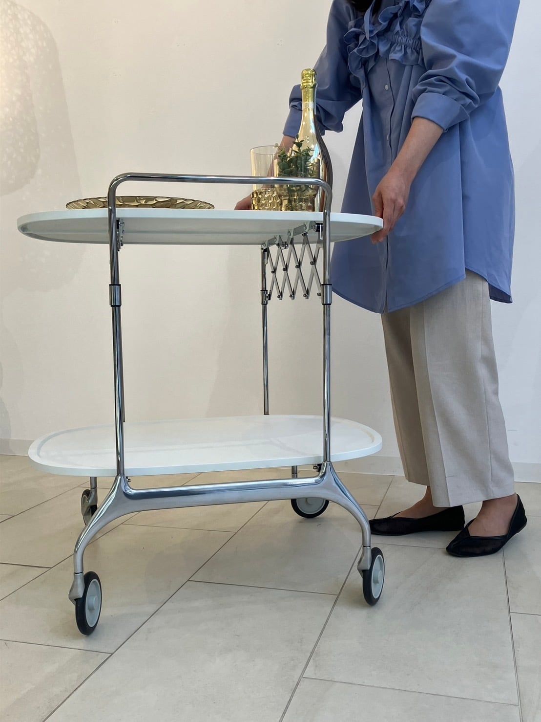 カルテル ガストーネ 折りたたみ式ワゴン アントニオチッテリオ 