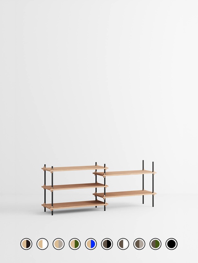 MOEBE Shelving System セット S.65.2.A（11カラー）