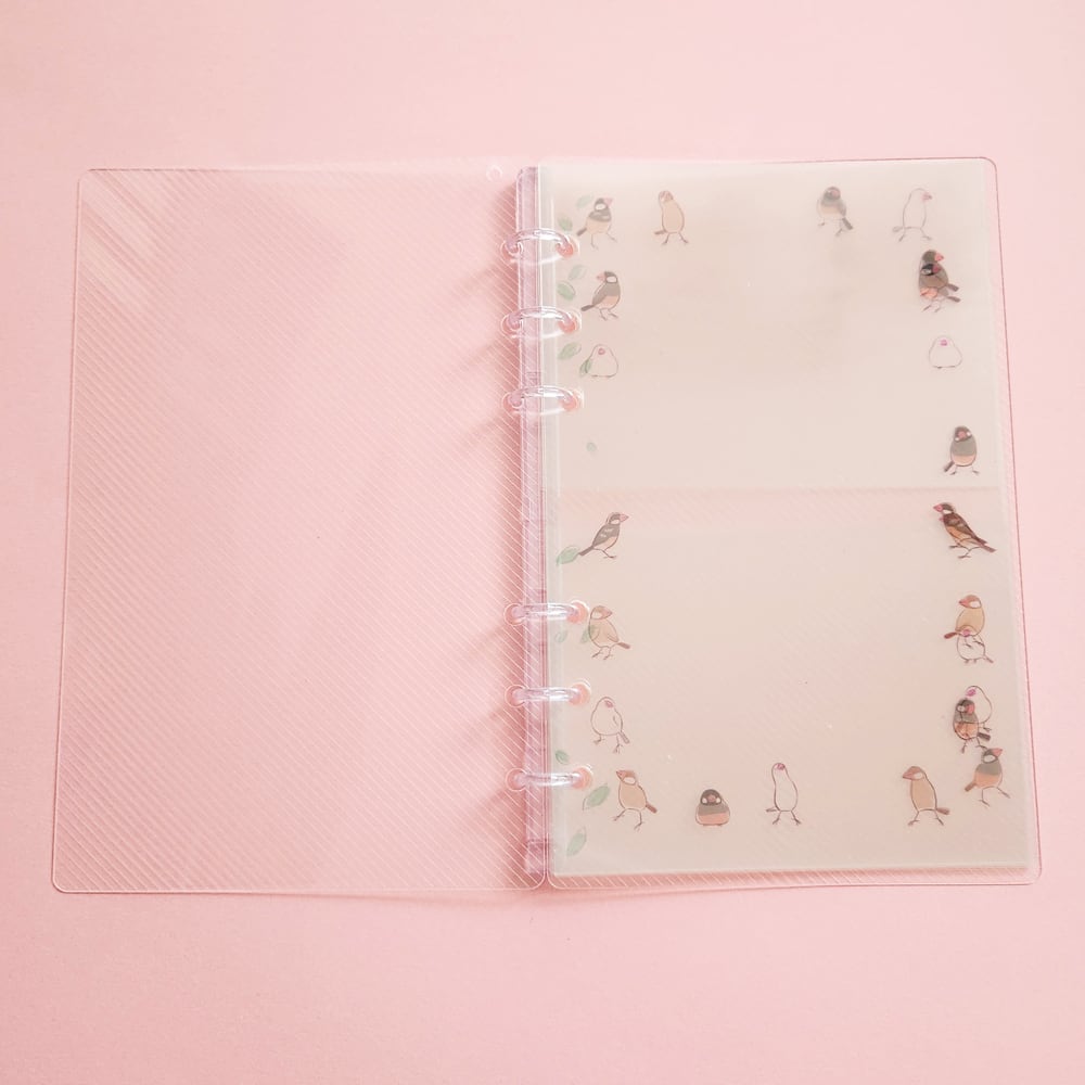 文鳥シール帳&フレークシールセット