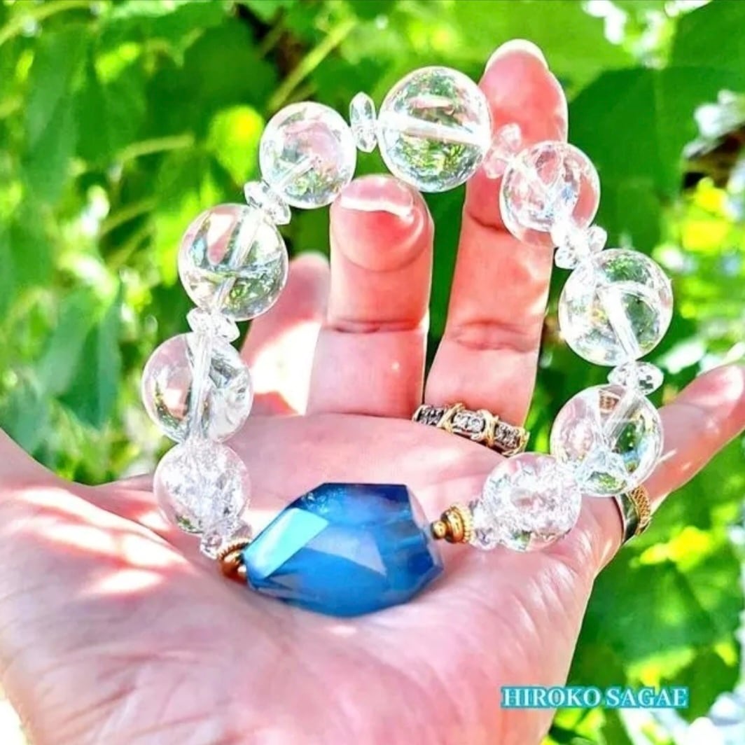 浪漫工房RoseEgg 水入り水晶 枠S925 ピンクガーデンクォーツ 浄化 魔