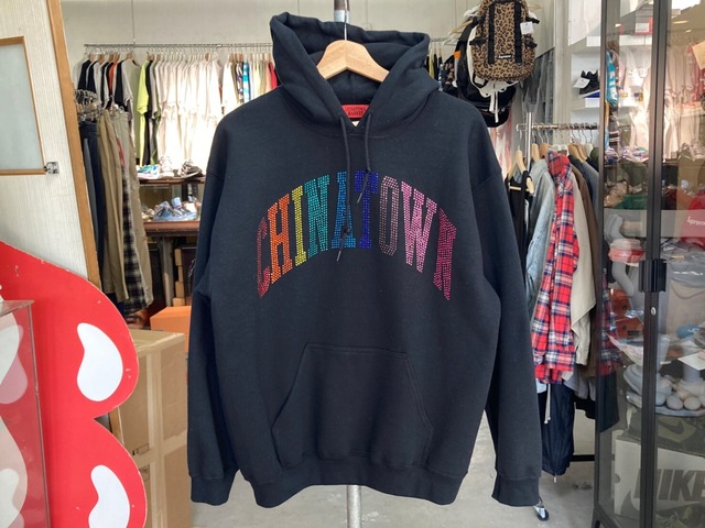 均一PRICE‼ CHINA TOWN MARKET RAINBOW STONE HOODIE BLACK MEDIUM 222917