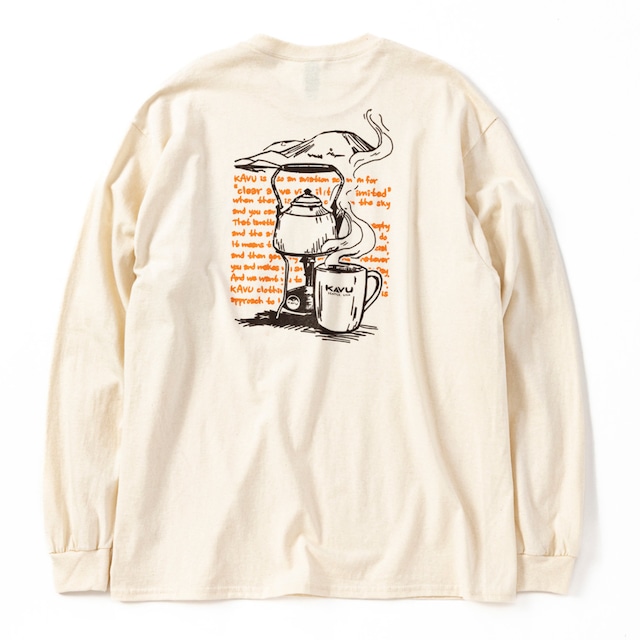 KAVU ロンT Coffee LS TEE