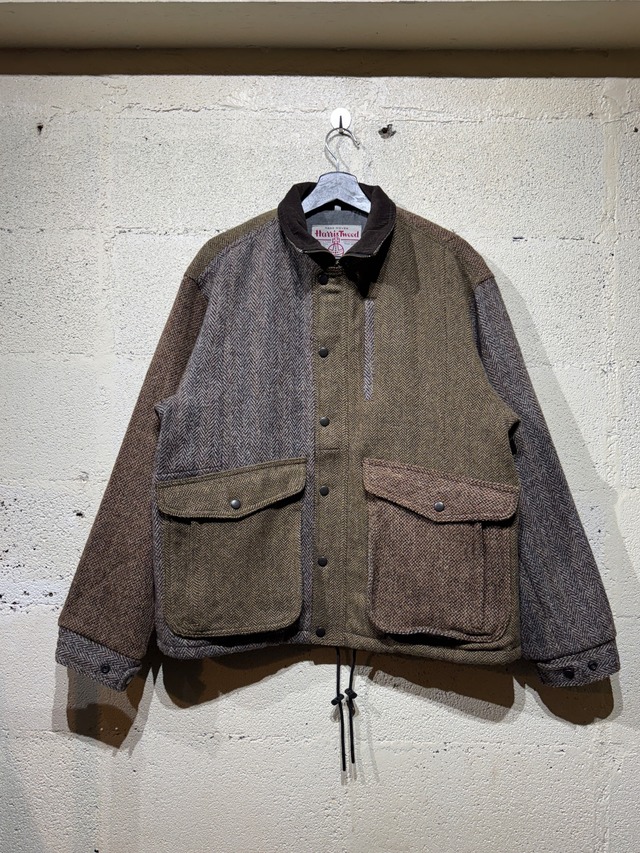 ca4 Harris Tweed Country Jacket サイズ2 GRAY
