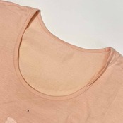 Leilian レリアン ラインストーン フレンチスリーブ ノースリーブ シャツ カットソー 13+/うすピンク レディース