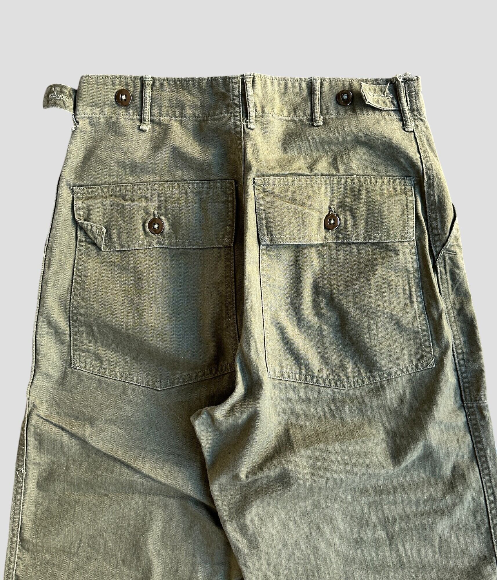 【お値下げしました】USアーミーベイカーパンツ 1987's U.S.Army Utility Trousers （ベイカーパンツ） ◇綿ポリ素材の