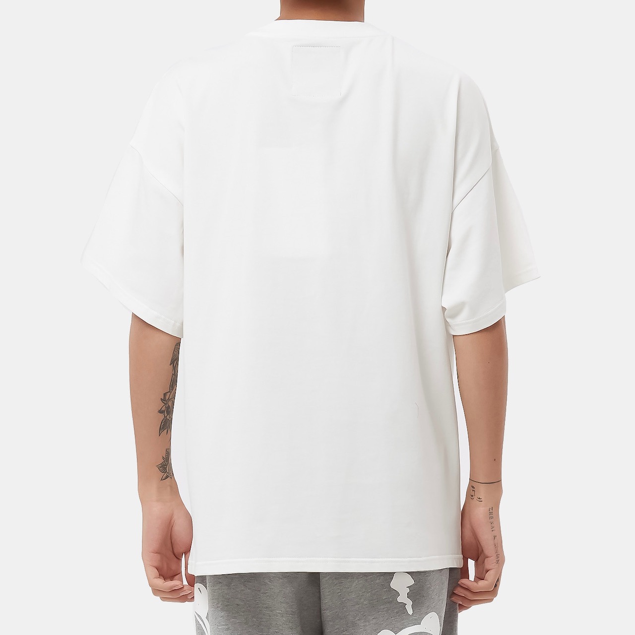 【HIPANDA 】1805メンズ Tシャツ MEN'S  HIPANDA YELLOW RHINESTONE SLEEVED T-SHIRT