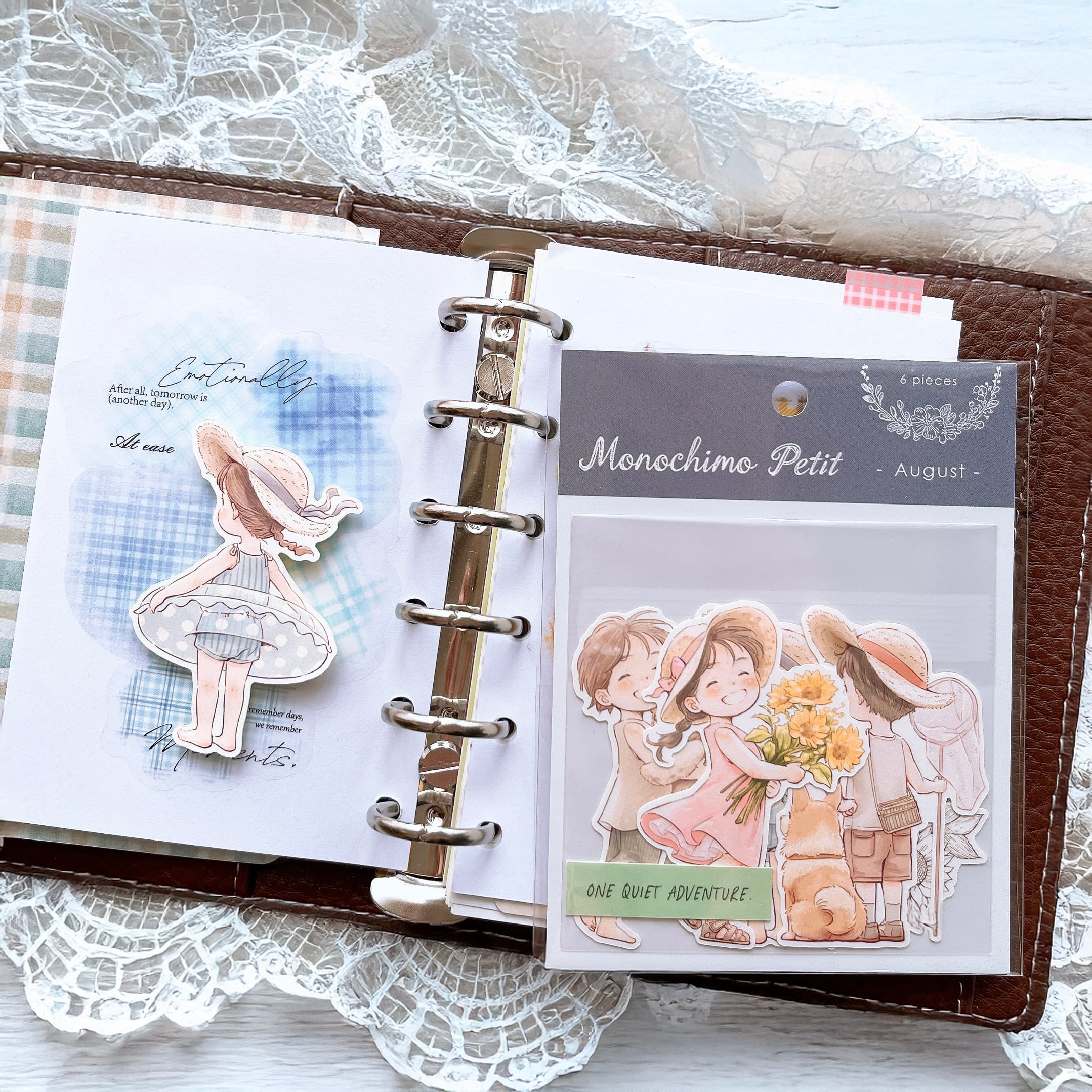 8 August | モノチモぷち | 人物シール | S042