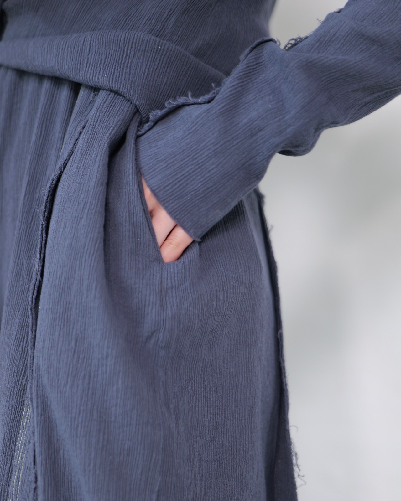 kotoha yokozawa - Azumadaki Yoryu Pants ：Ikasumi｜東炊き製品染め／楊柳コットン／ステッチディテール