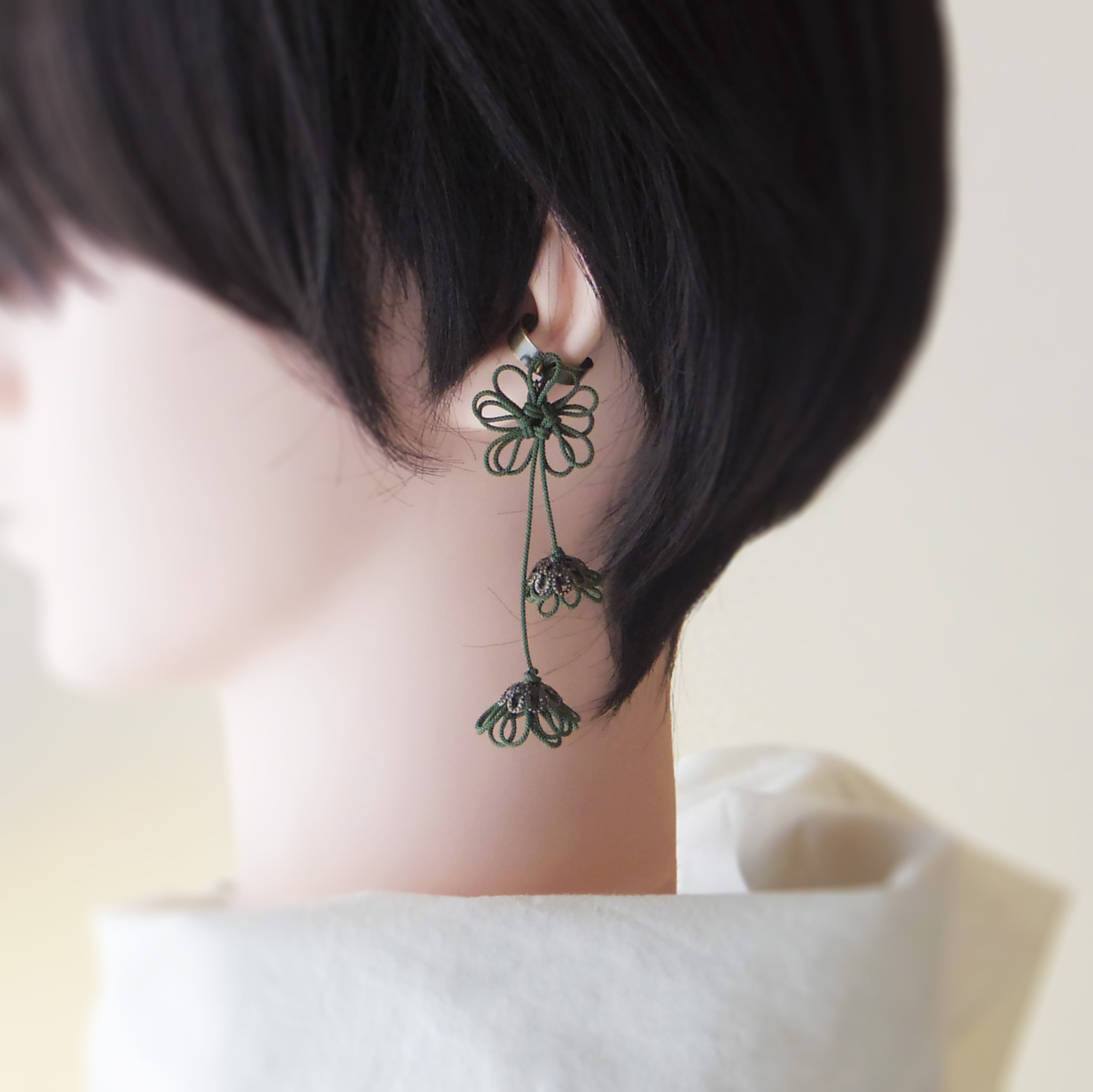 かたっぽイヤーカフ「時の色いろ・織」
