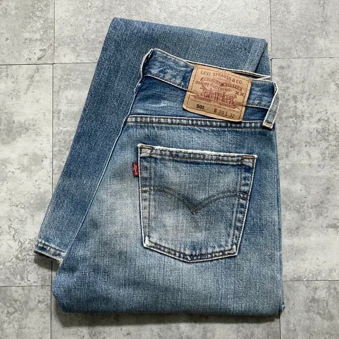 W29 L32】00's US.Levis 501 リーバイス サンベニート工場(553) ボタン