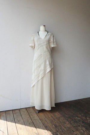 embroidery layered one-piece