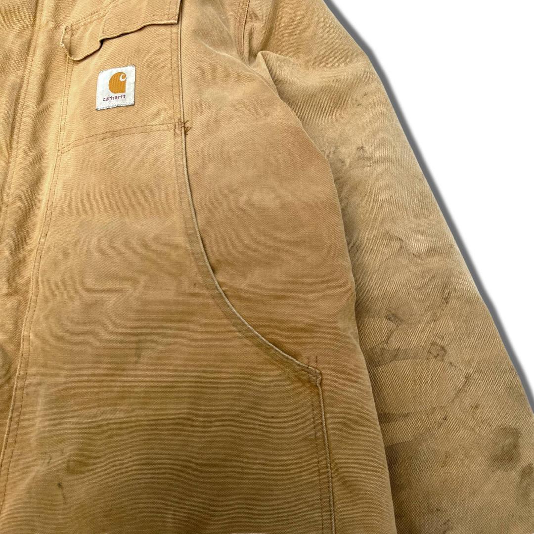 90s USA製 カーハート ダックジャケット XL ブラウン Carhartt US規格 ジャケット トラディショナルコート ストリート スケーター  古着