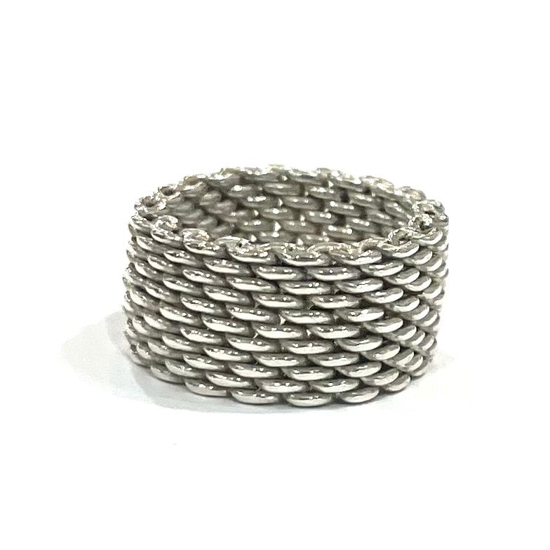TIFFANY＆CO. 】【12号】 2389 TIFFANY&CO サマセットメッシュリング