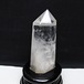 水晶 六角柱 水晶 ポイント 台座付属 置物 原石 一点物 152-4562