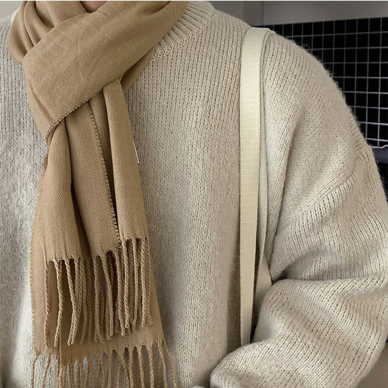 シンプルラウンドネックニット　MT0080360