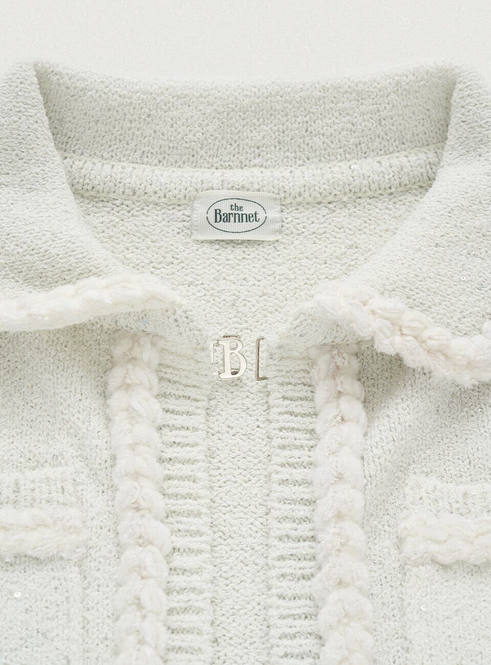 The Barnnet] Vanessa Spangle Boucle Cardigan 正規品 韓国ブランド
