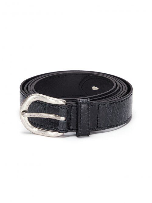 マーティンキム STITCH POINT BELT IN BLACK MATIN KIM] STITCH POINT BELT IN BLACK | もごつ