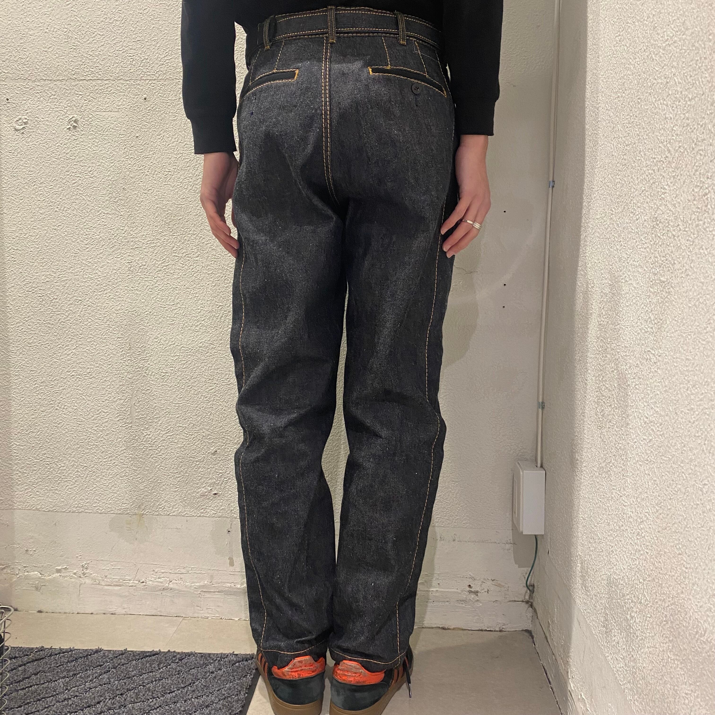 ムパンツニ】 sacai - sacai 21ss double knee belted denim pantの