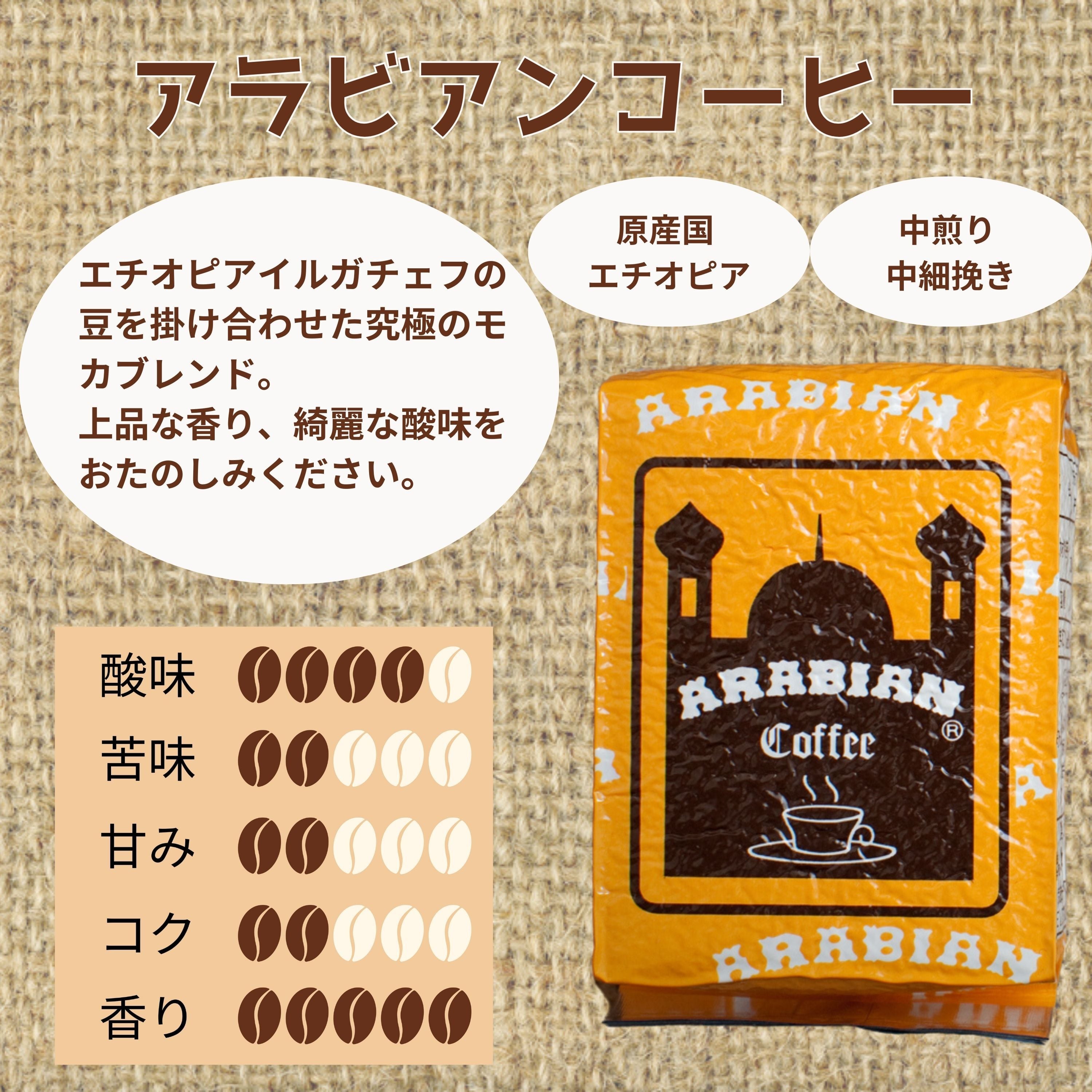アラビアンコーヒー 100g | 株式会社鈴木コーヒー